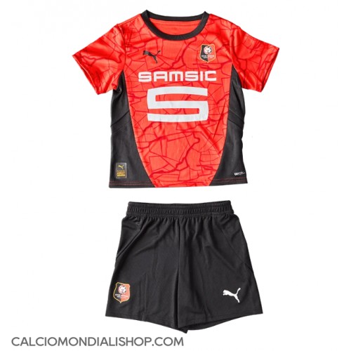 Maglie da calcio Stade Rennais Prima Maglia Bambino 2024-25 Manica Corta (+ Pantaloni corti)